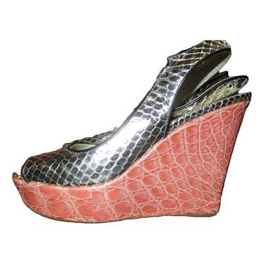 Prada Flame python heels