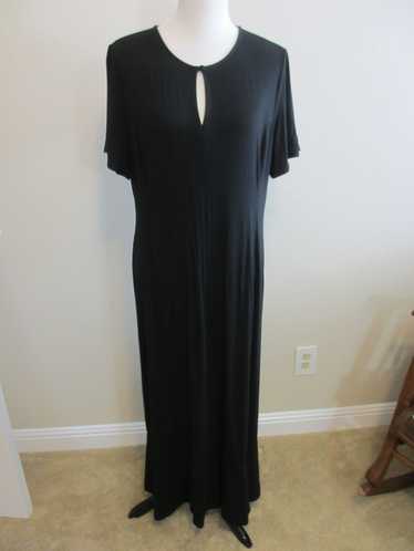 Other J.JILL BLACK MAXI DRESS LARGE WITH DEFECTS W