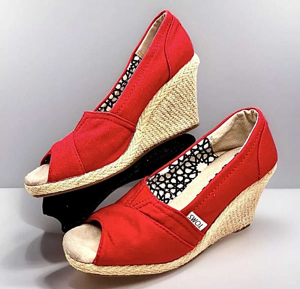 Toms TOMS Women’s Classic Red Wedge Sandals - image 2