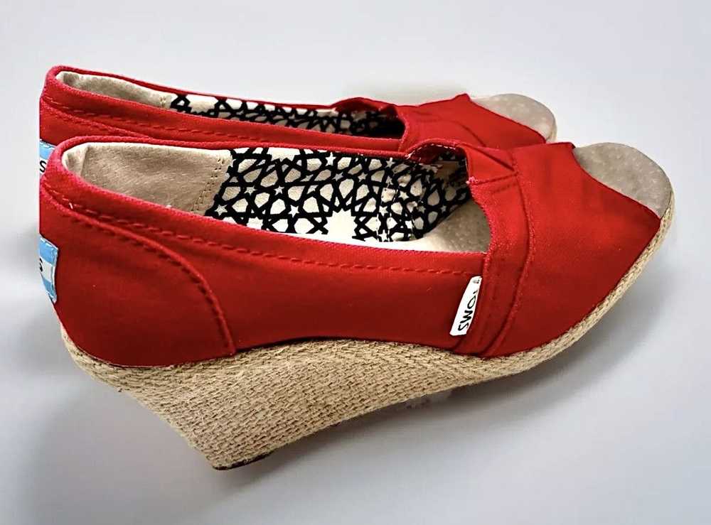 Toms TOMS Women’s Classic Red Wedge Sandals - image 3