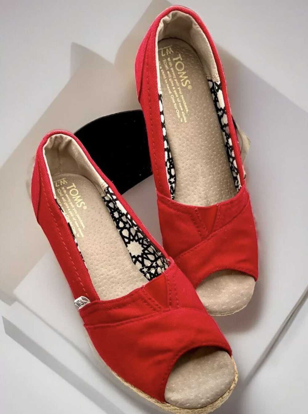 Toms TOMS Women’s Classic Red Wedge Sandals - image 8