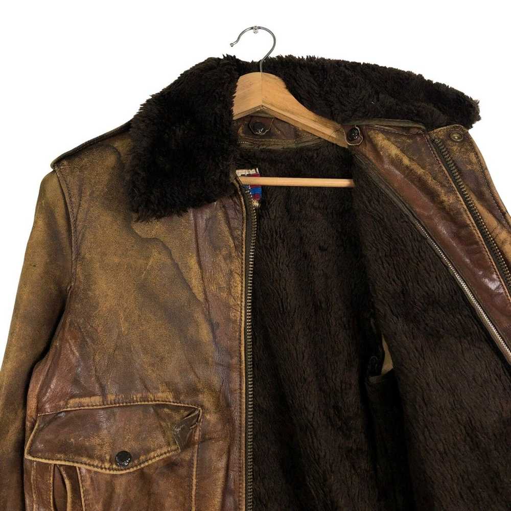 A2 Flyers Leather × Schott × Vintage 🔥VINTAGE A2… - image 9