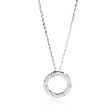 CARTIER Love Necklace, 3 Diamonds [White Gold] - image 1