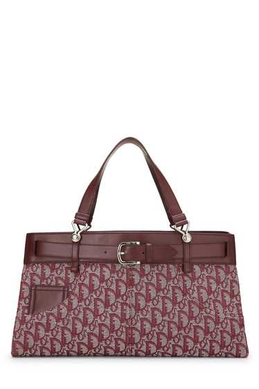Burgundy Trotter Canvas Tote