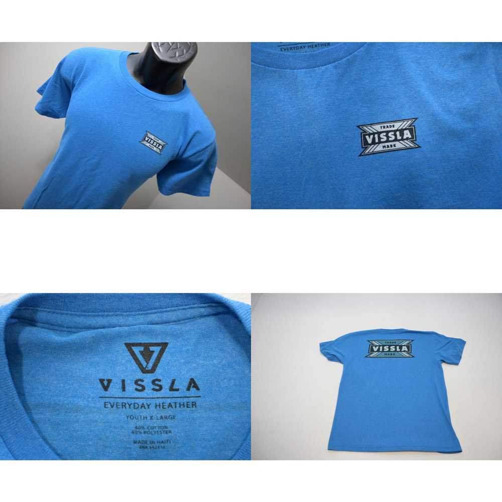 Vissla Vissla Tee Shirt Blue Cotton Poly Blend Sh… - image 4