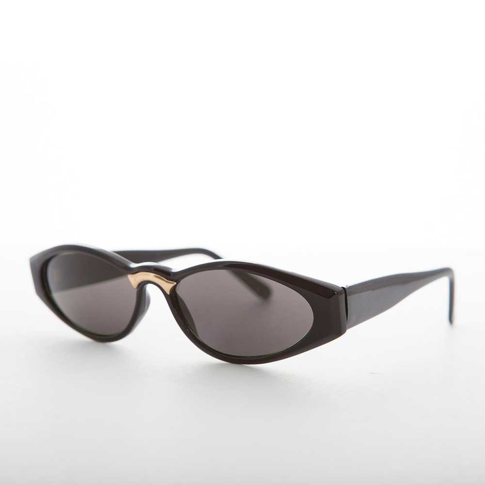 Sleek 90s Vintage Sunglass with Gold Detail - Gala - image 4