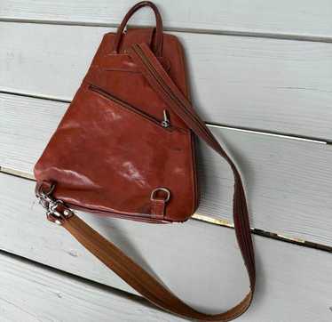 Unknown italian leather convertible sling bag |… - image 1