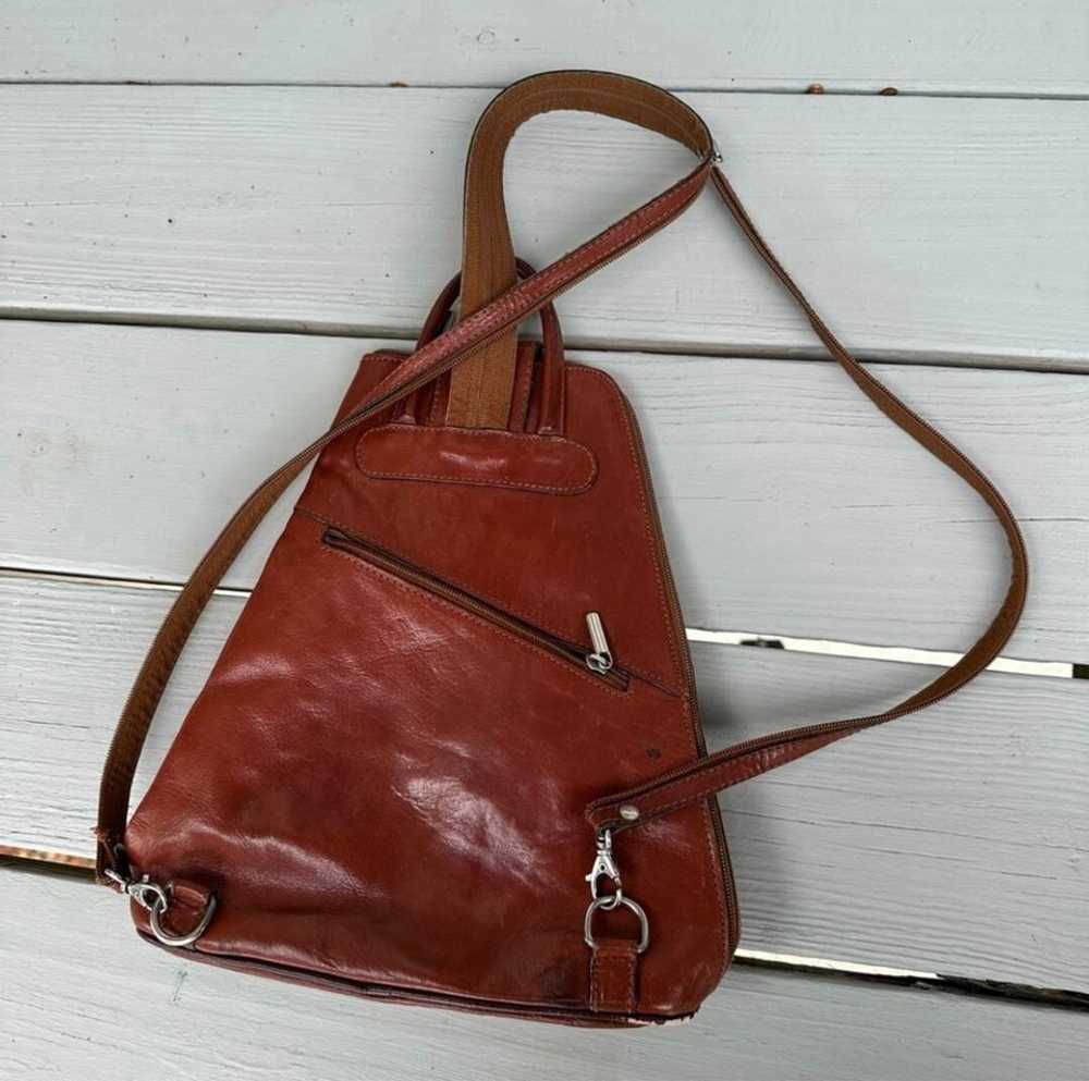 Unknown italian leather convertible sling bag |… - image 5