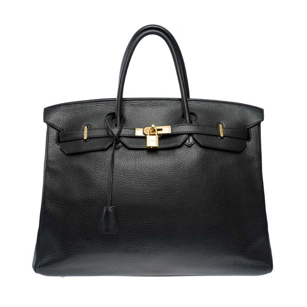 Hermes HERMES Classy Birkin 40 handbag in Black T… - image 2