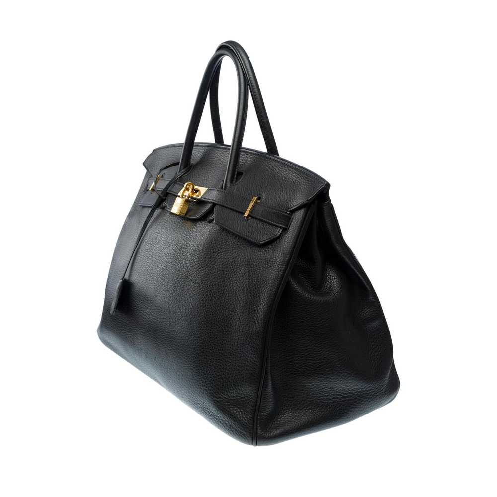 Hermes HERMES Classy Birkin 40 handbag in Black T… - image 4