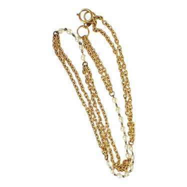 Chanel Yellow gold long necklace
