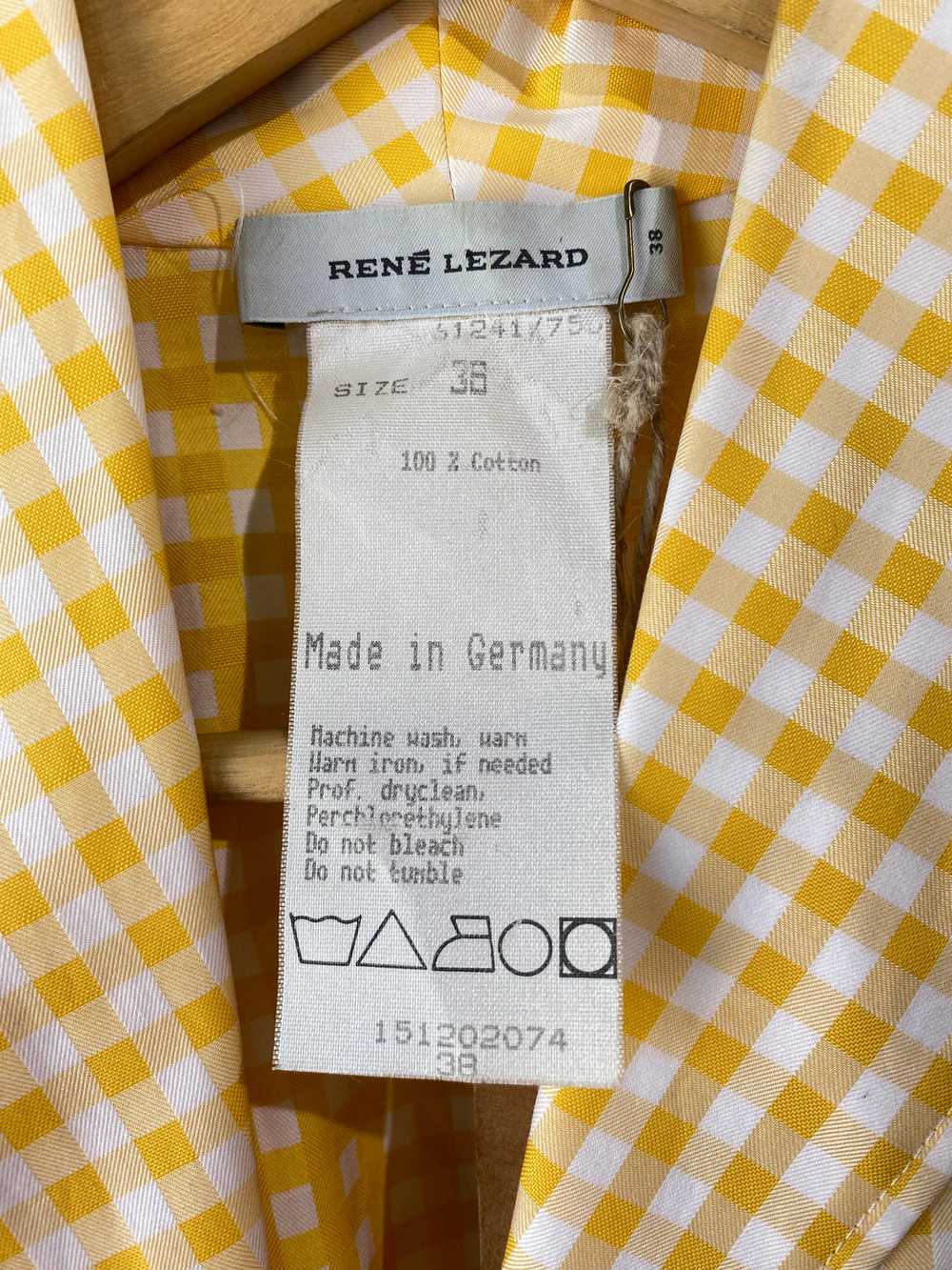 Vintage Rene Lezard Gingham Wrap Blouse - image 5