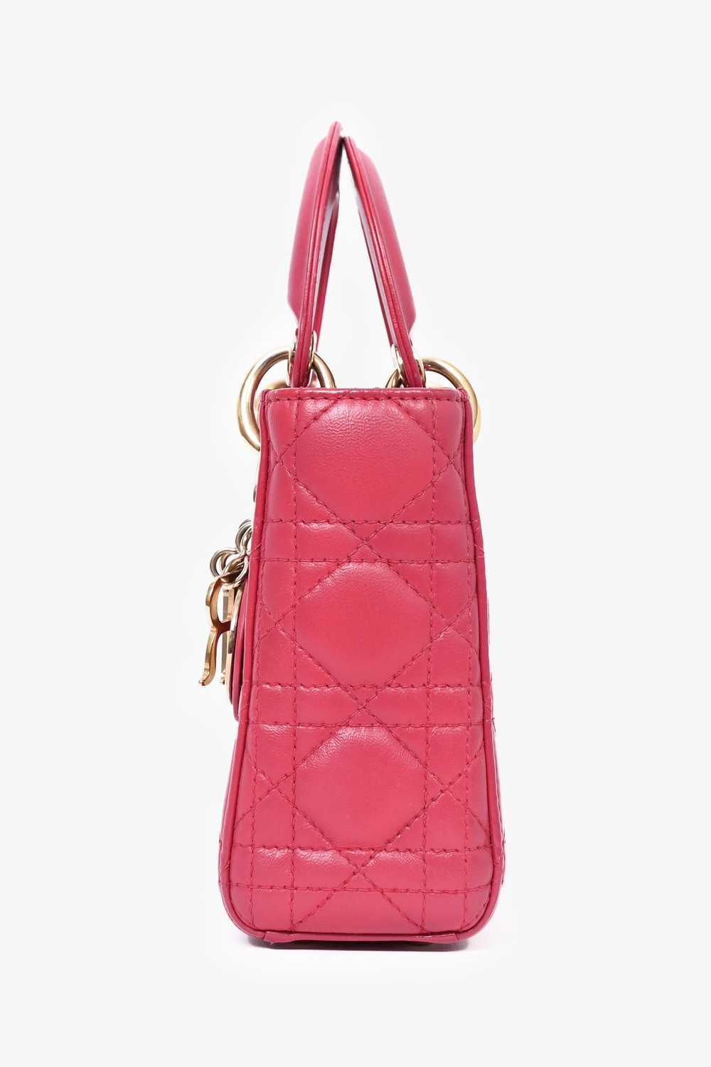 Christian Dior 2013 Pink Cannage Leather Mini Lad… - image 4