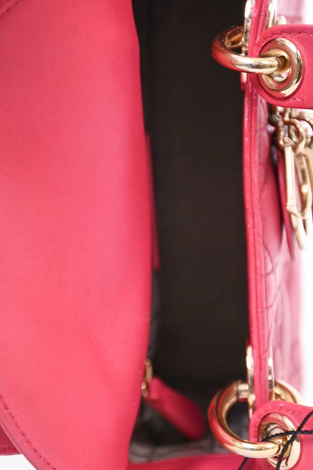 Christian Dior 2013 Pink Cannage Leather Mini Lad… - image 6