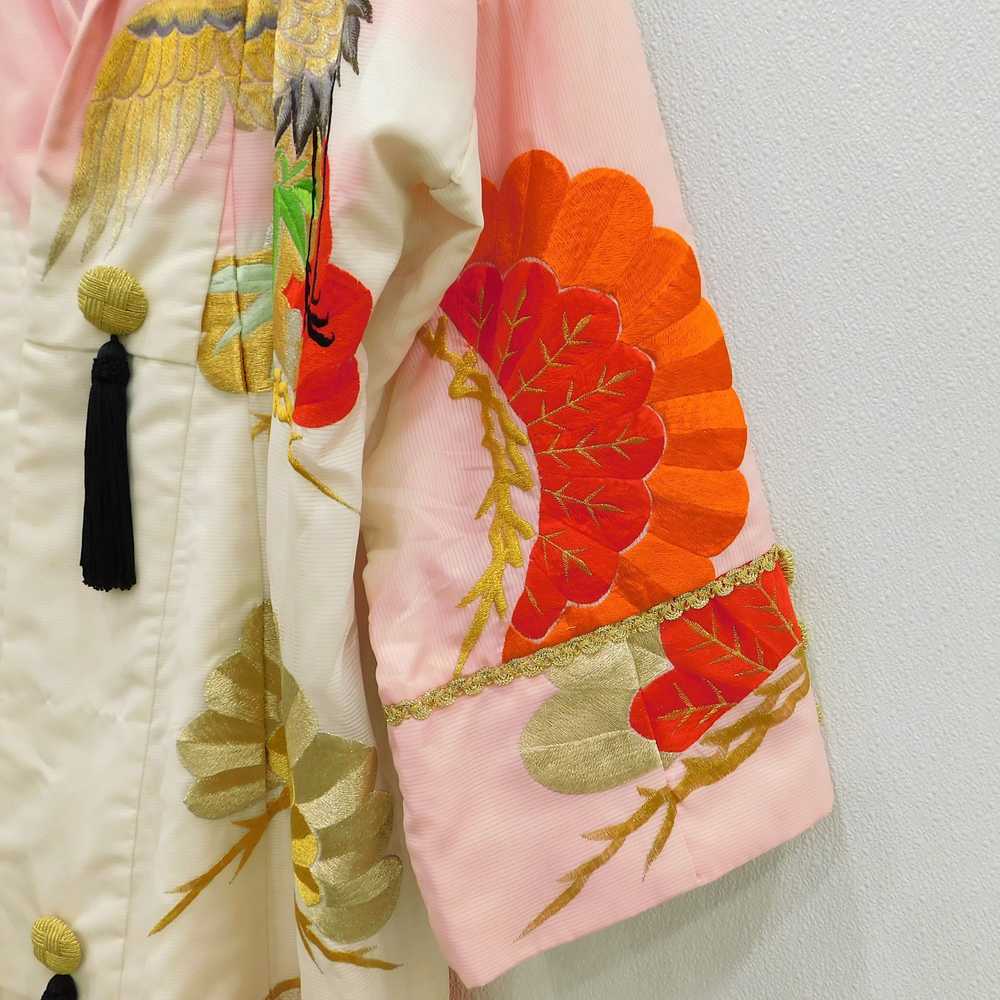 Vintage MCM Mid Century Embroidered Kimono Style … - image 3