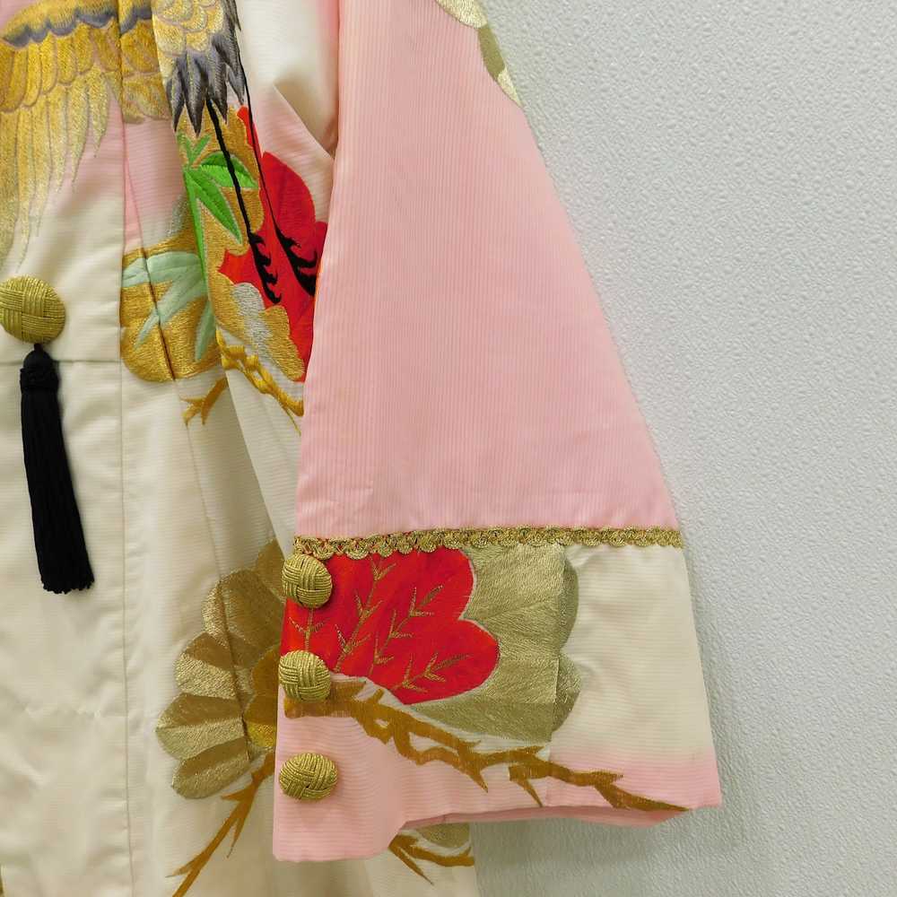 Vintage MCM Mid Century Embroidered Kimono Style … - image 4