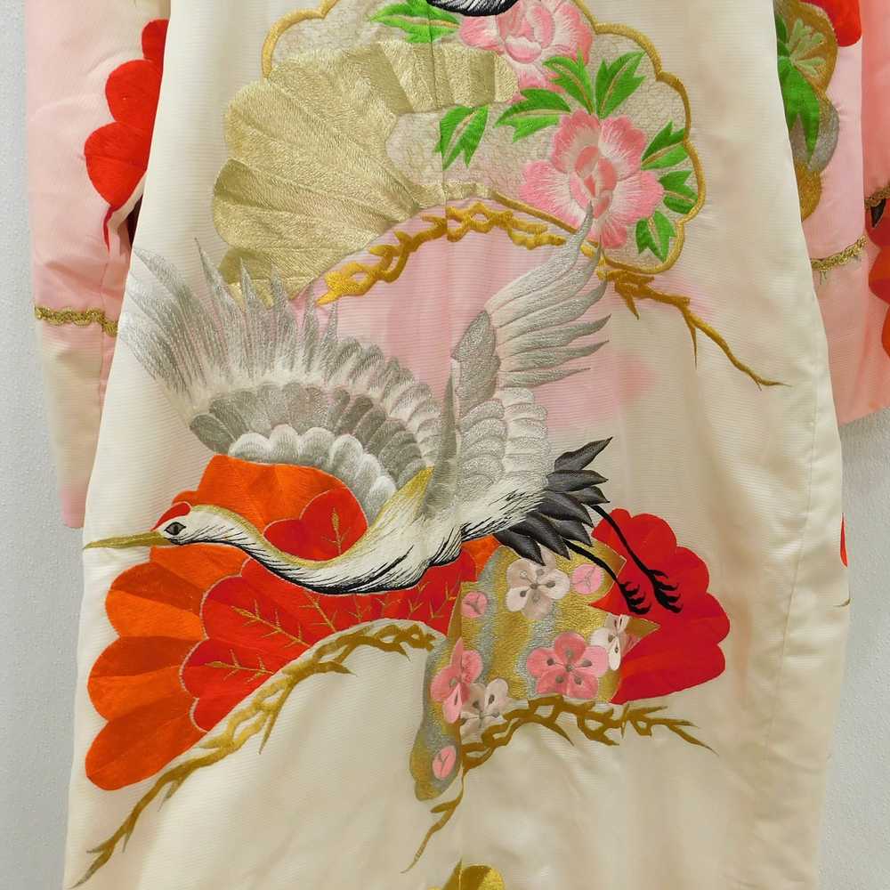 Vintage MCM Mid Century Embroidered Kimono Style … - image 6