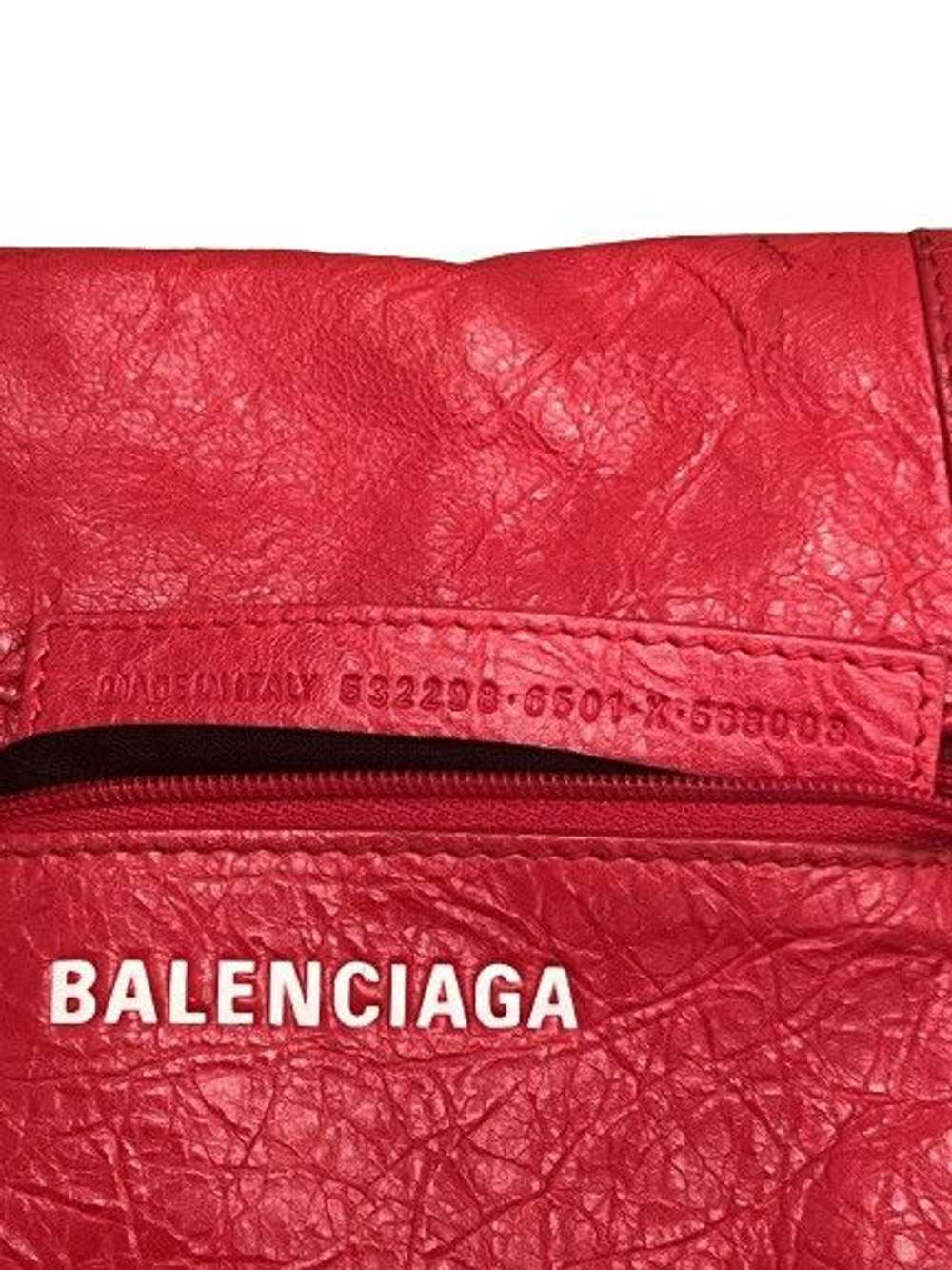 Balenciaga Balenciaga Red Explorer Cracked Leathe… - image 7