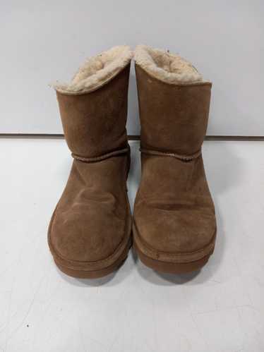 BearPaw Women's Brown Suede Lined Boots Size 9