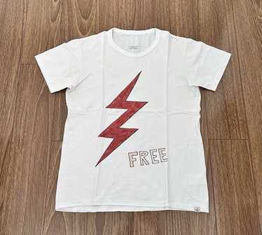 Visvim VISVIM DRY VINTAGE CREW S/S lightning tee … - image 1