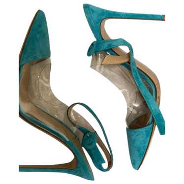 Gianvito Rossi Plexi velvet heels - image 1