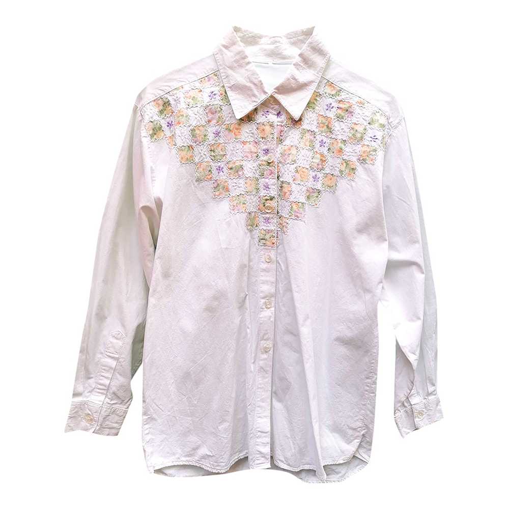 Chemise en coton brodé - image 1