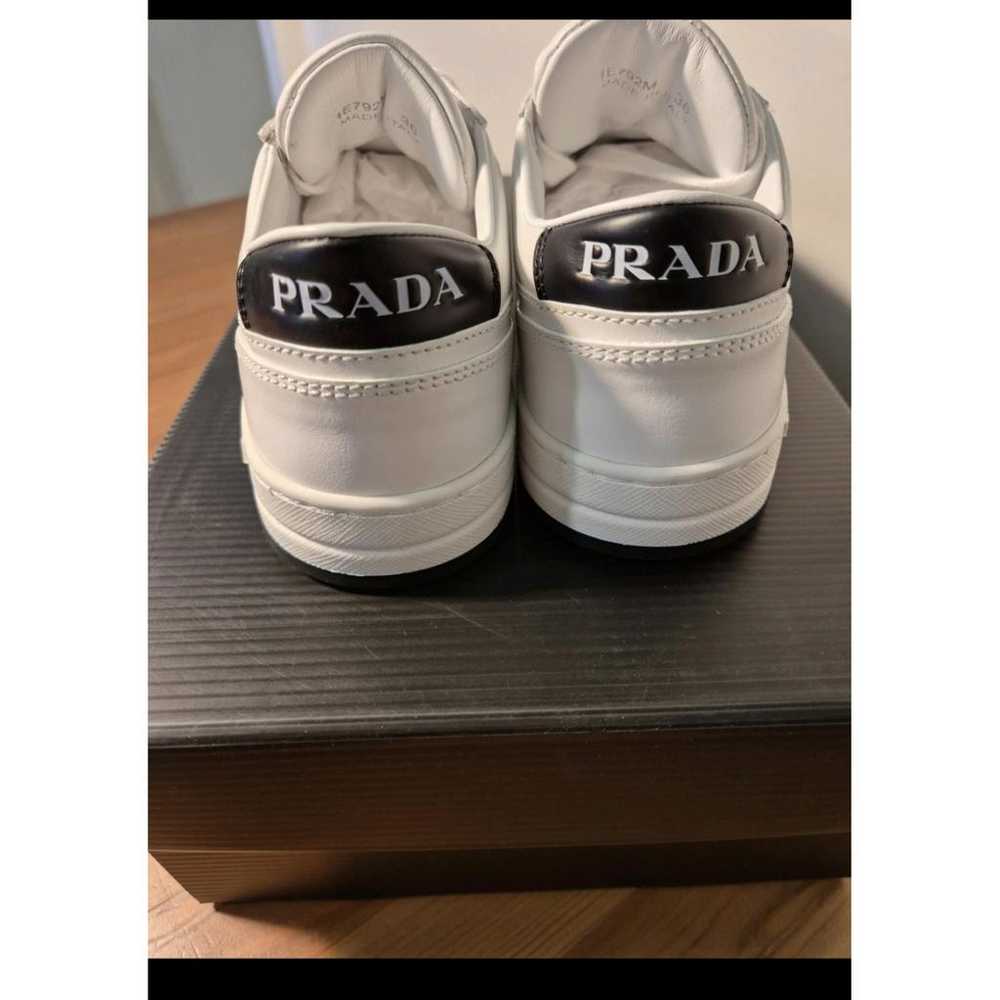 Prada Downtown leather trainers - image 3