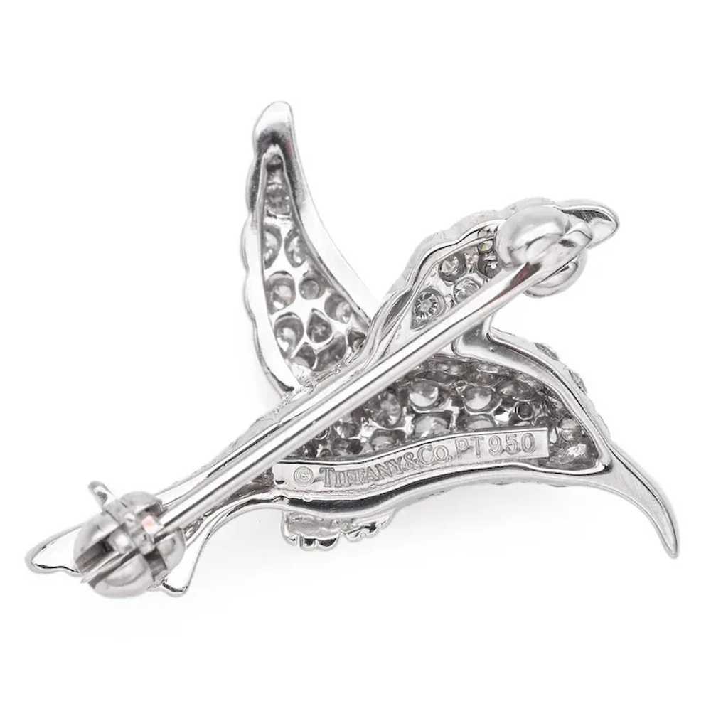 Vintage Tiffany & Co. 950 Platinum Diamond Hummin… - image 3