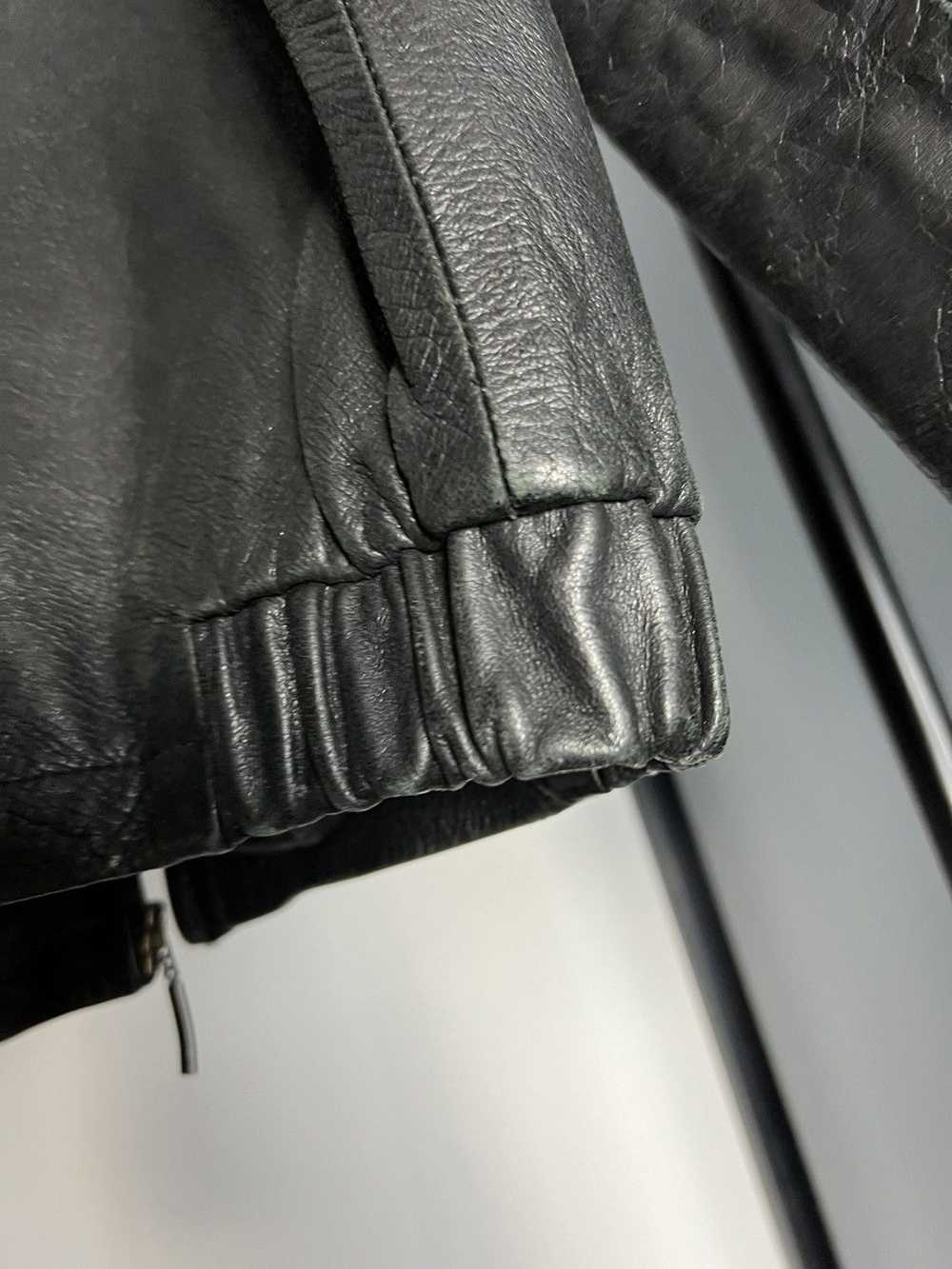 Chevignon × Vintage Chevignon very worn leather b… - image 12