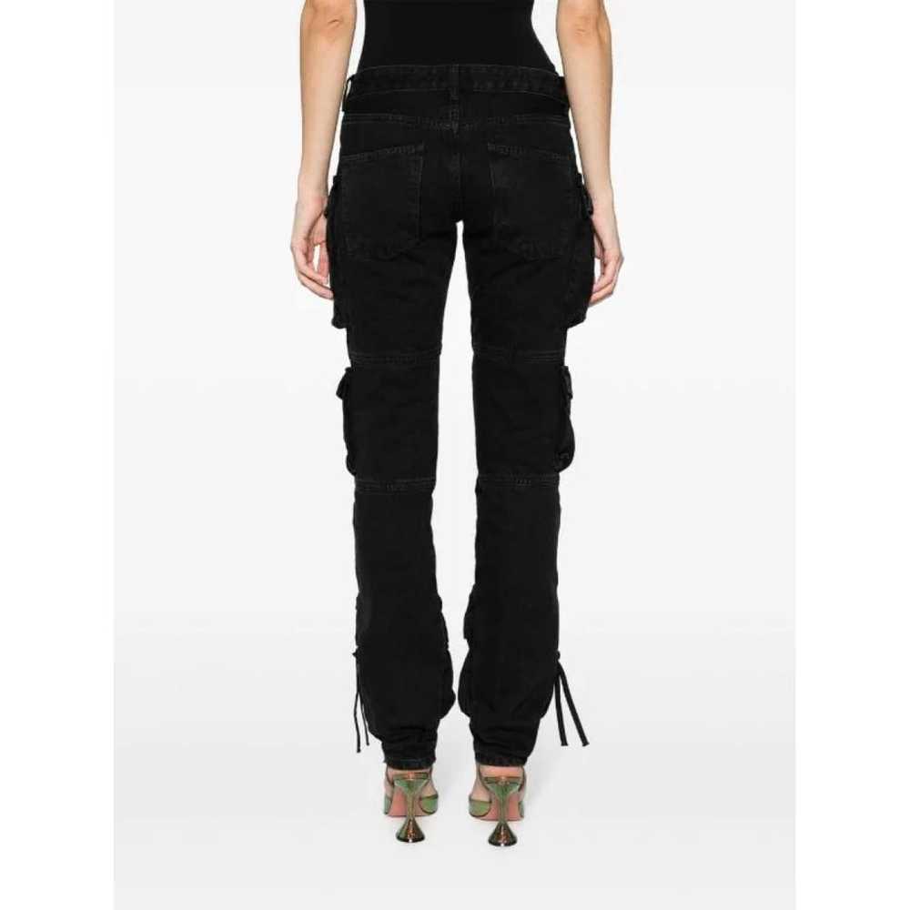 【関税込み】The Attico ブラック Essie Long ジーンズ THE ATTICO Essie low-rise straight-leg cargo jeans | NET-A