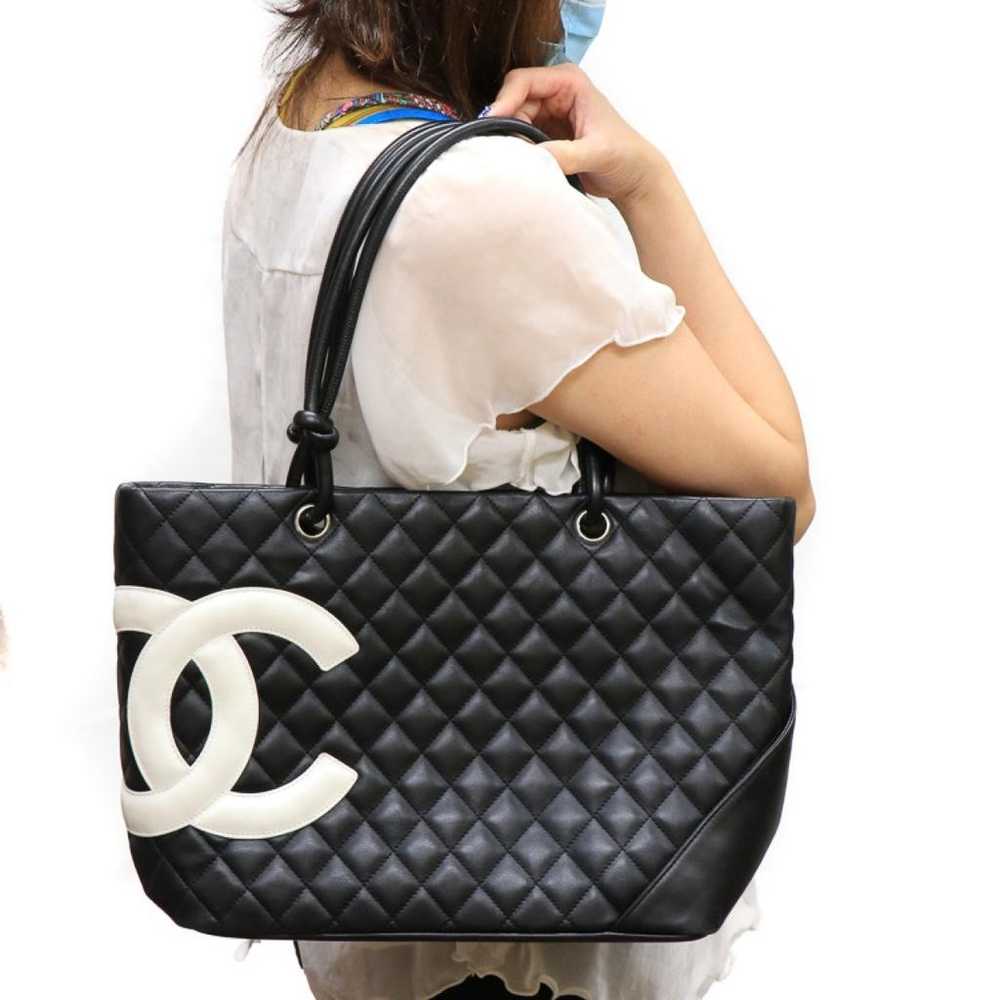 Chanel Cambon leather handbag - image 11