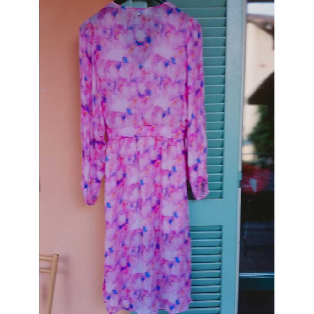 ワンピース Patrizia Pepe MANIFESTO PRINT DRESS Patrizia Pepe Asymmetrical Newspaper Print Dress With Lace