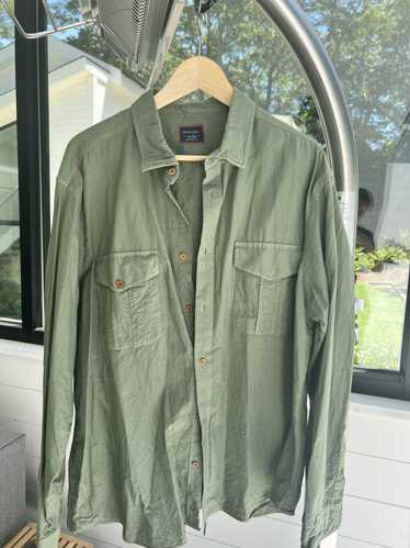 UNTUCKit UNTUCKit Green Army Button Up Long-Sleeve