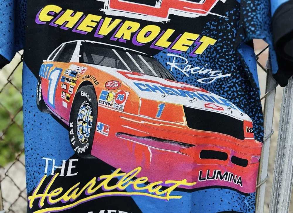 Vintage Vtg 90s Chevrolet racing NASCAR shirt - image 2