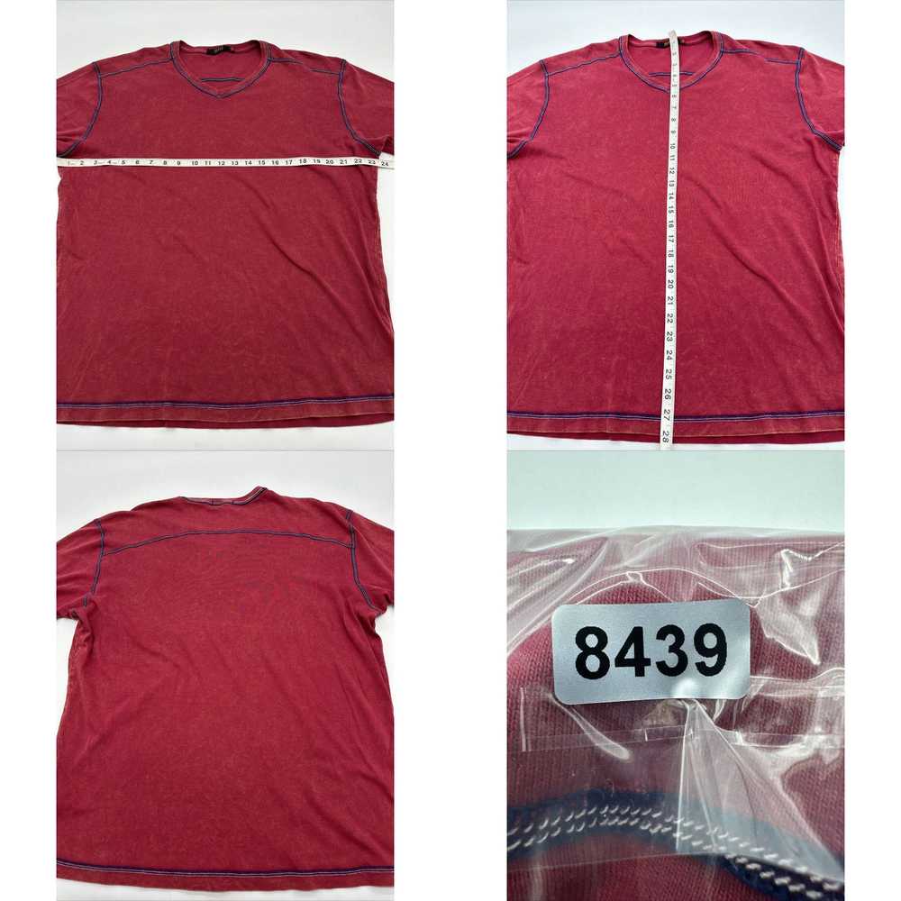 Vintage Agave T-Shirt Men Large V-Neck Red Solid … - image 4
