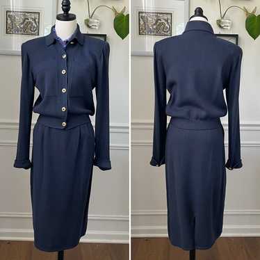 St. John Couture Vintage St John 3pc Skirt Suit Sa