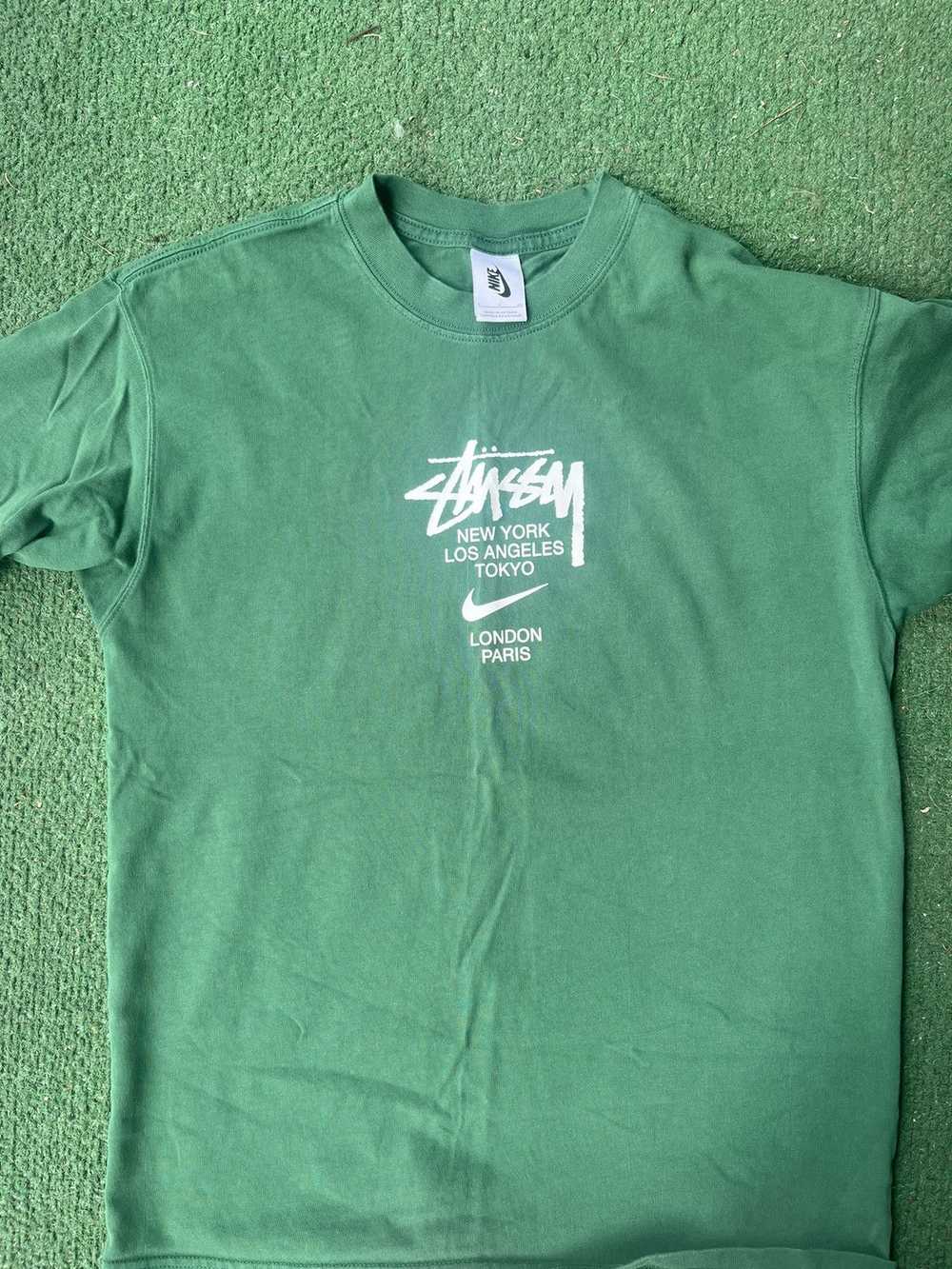 Nike × Stussy Stussy x Nike Green T-Shirt - image 1
