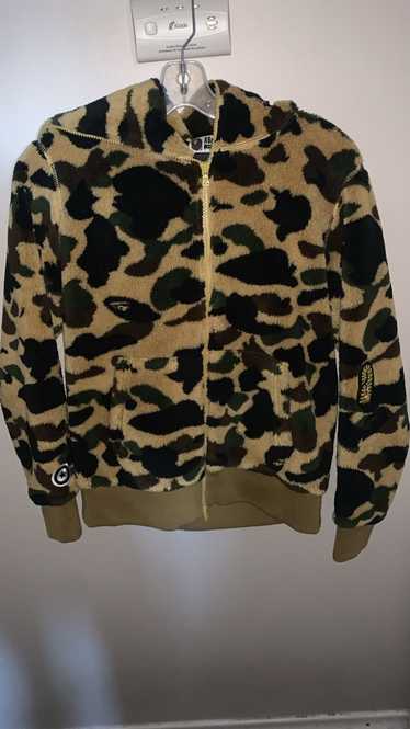 Bape 1st Camo Shark Boa Full Zip Hoodie