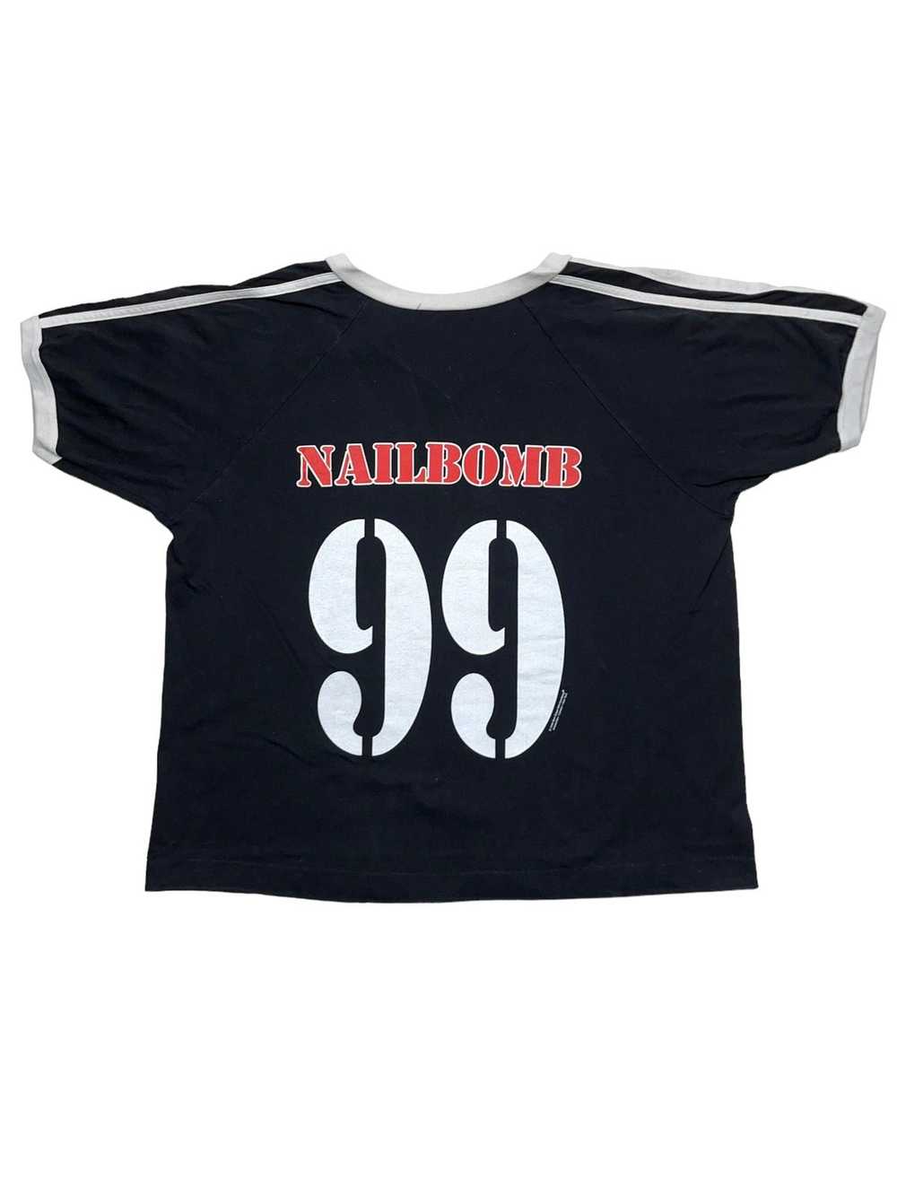 Band Tees × Vintage 1999 Nailbomb Jersey Soccer S… - image 2