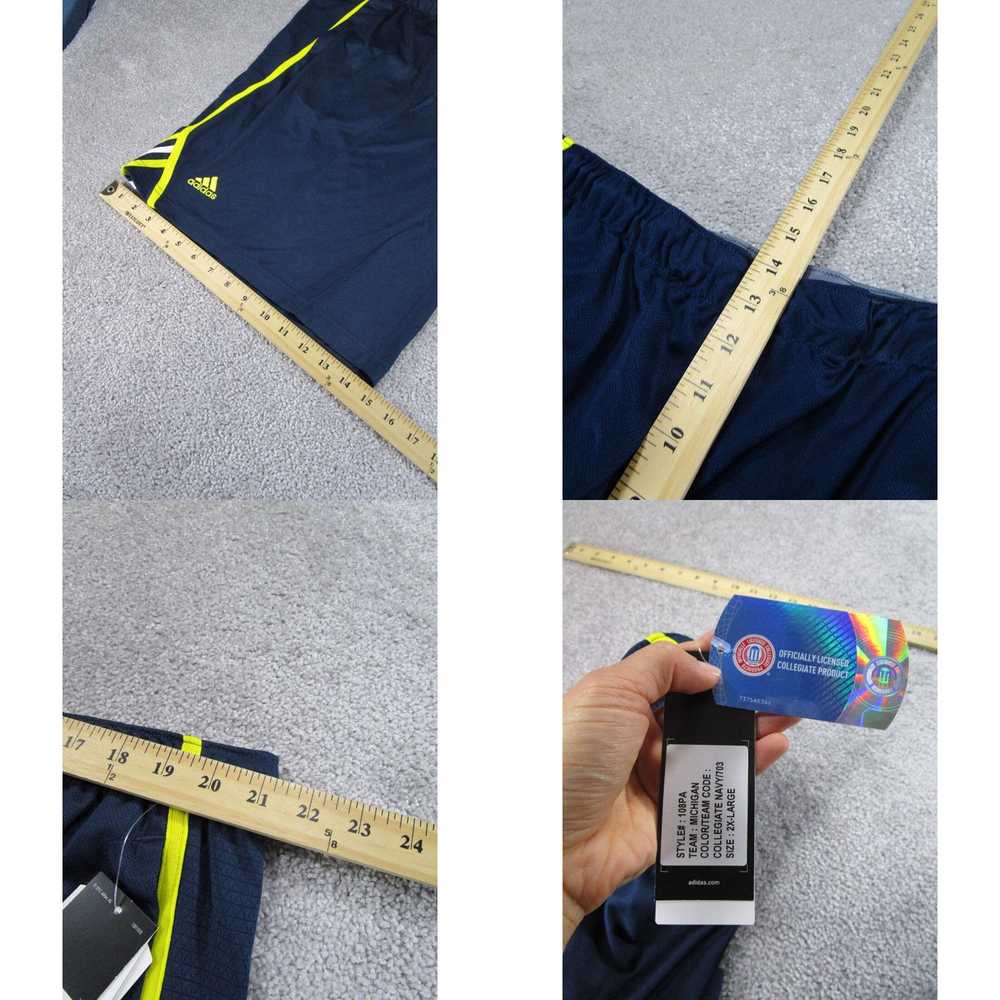 Adidas Adidas Shorts Mens 2XL Navy Blue Yellow Me… - image 4