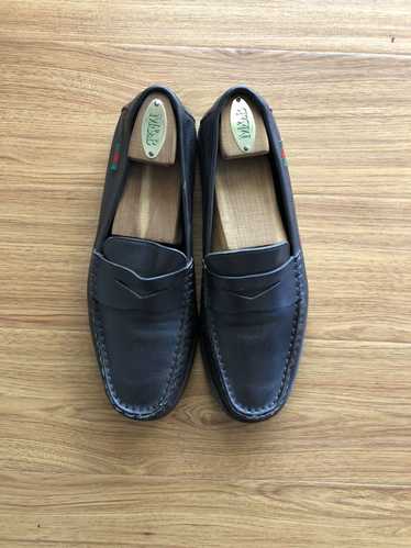 Gucci Gucci Brown Leather Slip On Penny Loafers Si