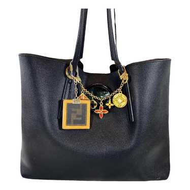 Fendi Logo Shopper Tote leather handbag - image 1