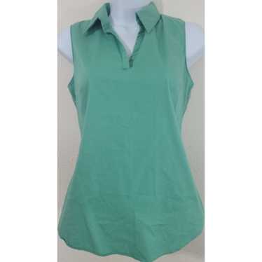 Other Tahari Seagreen Dolia Sleeveless Shirt XS L… - image 1