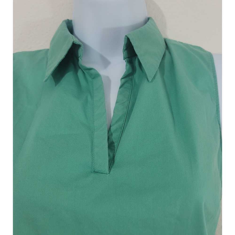 Other Tahari Seagreen Dolia Sleeveless Shirt XS L… - image 2