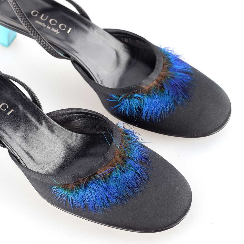 Gucci Gucci Feather Slingback Sandals S/S 1999 (3… - image 6