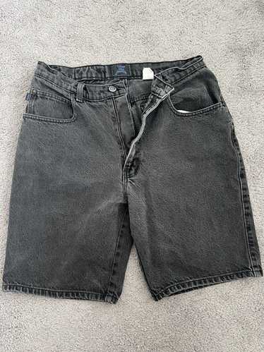 Streetwear Vintage 90s Code Bleu Denim Shorts Dark