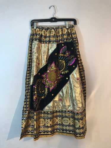 Golden Patchwork Skirt