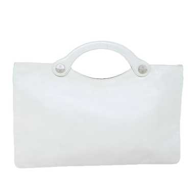 Chanel White Leather Tote - image 1