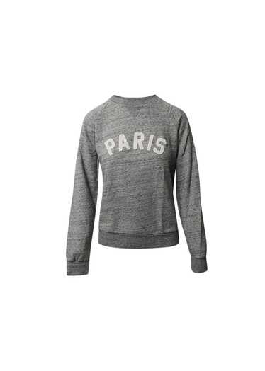 Product Details Grey marl cotton jersey Paris swea