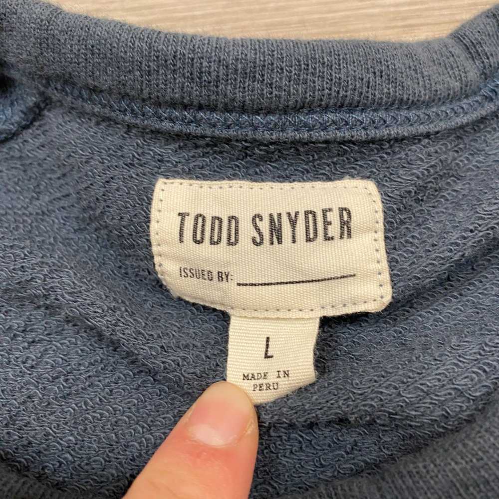 Todd Snyder Todd Snyder Fleece Crewneck Raglan Sw… - image 6